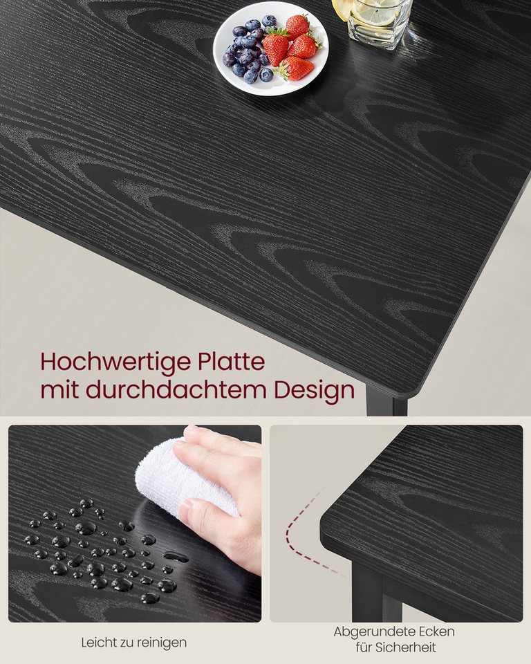 VASAGLE Esstisch Esszimmerstuhl, Küchenstuhl, 2er/4er/6er Set, bis 120 kg belastbar – Bild 4 von 5