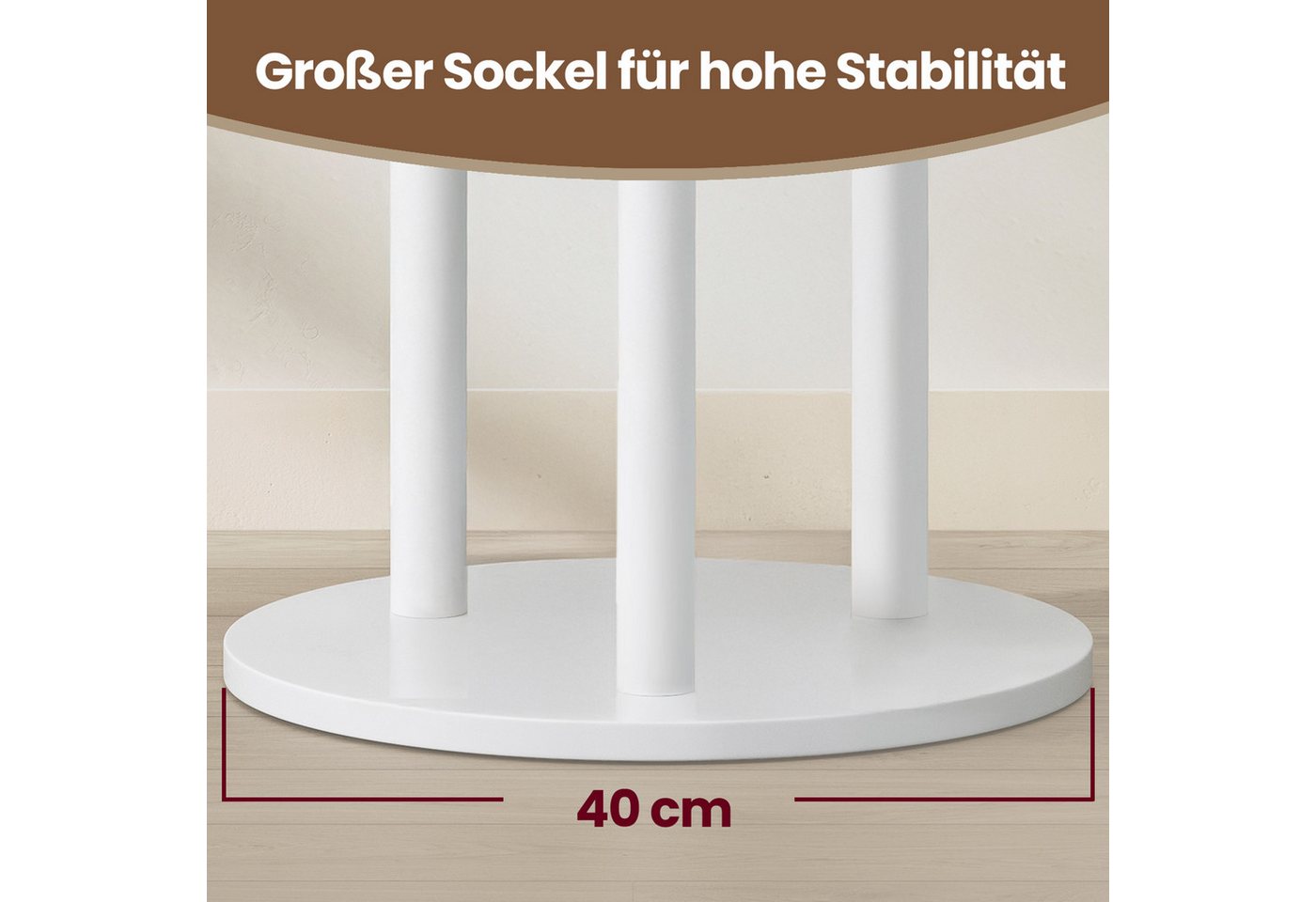 VASAGLE Garderobenständer Kleiderständer, 4 drehbare und abnehmbare Rollen, Eingang Schlafzimmer, mit 11 Haken und 3 Ablagen, Haken und Haltestangen aus Massivh – Bild 5 von 5