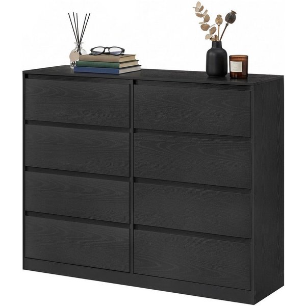 VASAGLE Kommode Kommodenschrank mit 6/8 Schubladen, 119,4 x 40 x 97,5 cm, für Schlafzimmer, Schubladenschrank