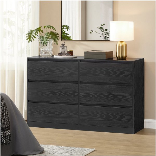 VASAGLE Kommode Kommodenschrank mit 6/8 Schubladen, 119,4 x 40 x 75 cm, für Schlafzimmer, Schubladenschrank, Wäschekommode