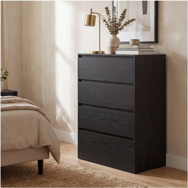 VASAGLE Kommode mit 3 / 4 / 5 Schubladen, Komodenschrank, Schubladenschrank, 60,2 x 40,4 x 97,4 cm, für Schlafzimmer, Schubladenschrank