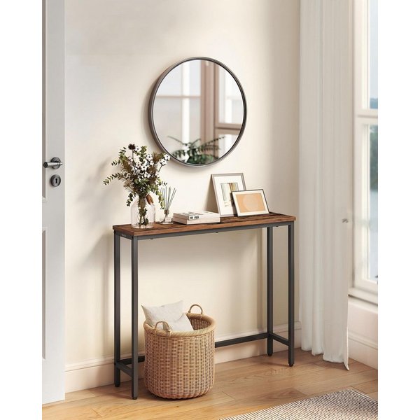 VASAGLE Konsolentisch Flurtisch, einteilige Tischplatte, einfache Montage,schmaler Sofatisch, 20 x 80 x 81,2 cm, für Flur, Schlafzimmer, einfache Montage