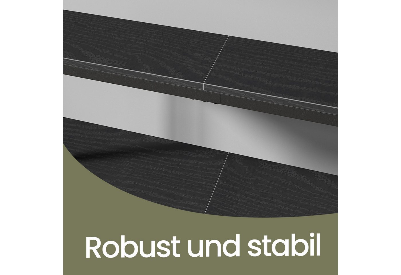 VASAGLE Konsolentisch schmaler Sofatisch mit 2 Ablagen, Flurtisch, 2 Ebenen, 80 x 20 x 80,5 cm, für Flur, Wohnzimmer, Flurtisch – Bild 5 von 5