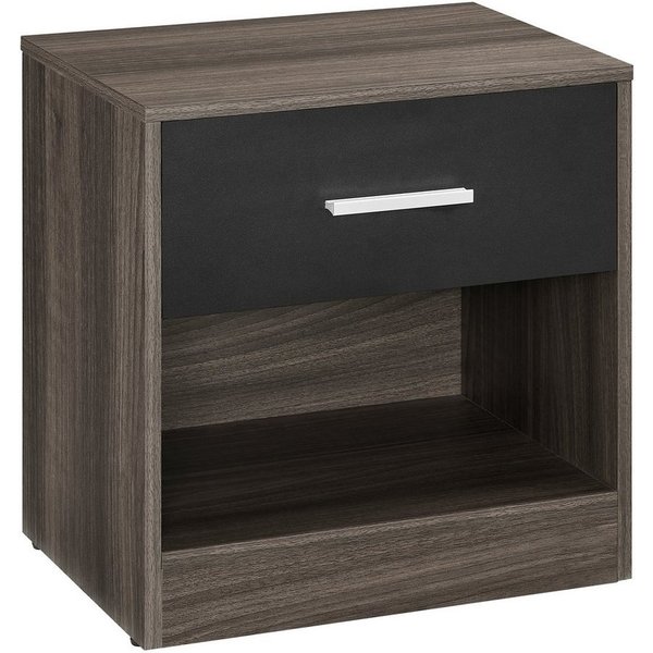 VASAGLE Nachttisch mit Schublade, Griff, offenes Fach, für Schlafzimmer, Wohnzimmer (1-St), Beistelltisch, Couchtisch