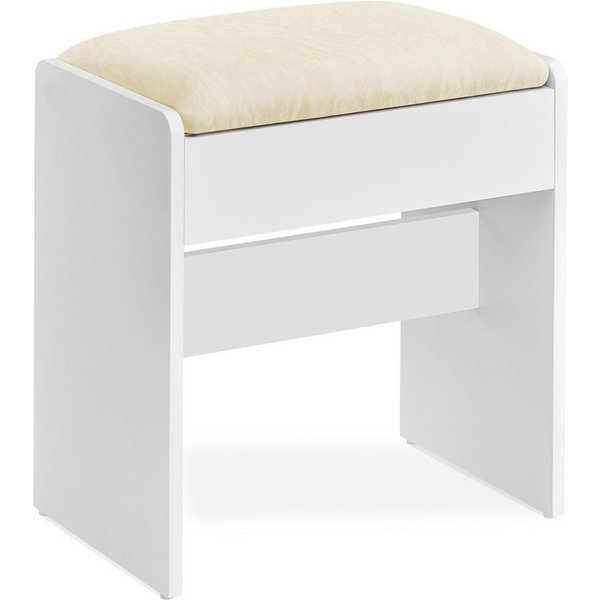 VASAGLE Schminktisch Hocker Schminktisch Sitzhocker mit rutschfesten Fußpads, gepolstert, moderner Stil, Makeup-Hocker, für verschiedene Räume