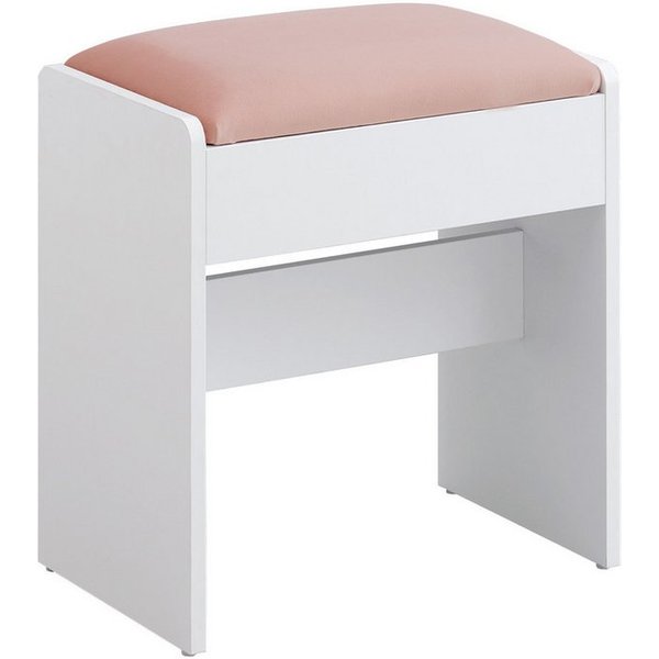 VASAGLE Schminktisch Hocker Schminktisch Sitzhocker mit rutschfesten Fußpads, gepolstert, moderner Stil, Makeup-Hocker, für verschiedene Räume
