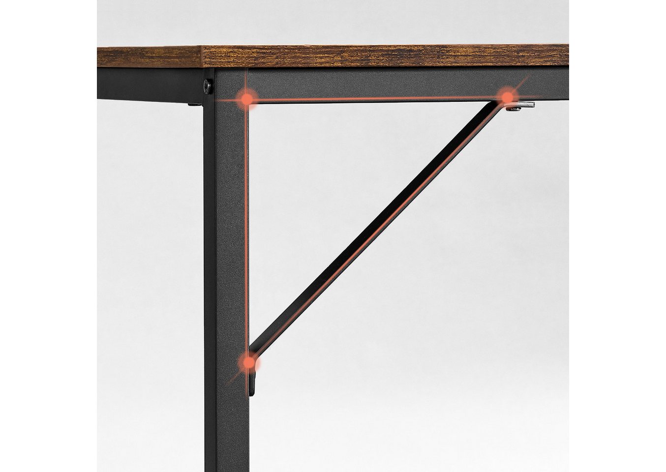 VASAGLE Schreibtisch Tisch Computertisch, 80 x 50 x 76 cm, für Arbeitszimmer, Schlafzimmer, Bürotisch – Bild 5 von 5