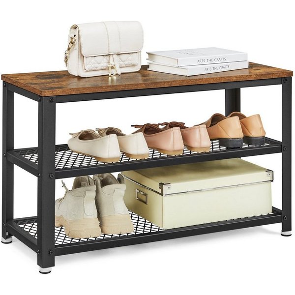 VASAGLE Schuhbank, Schuhregal, 73 x 30 x 45 cm (L x B x H)