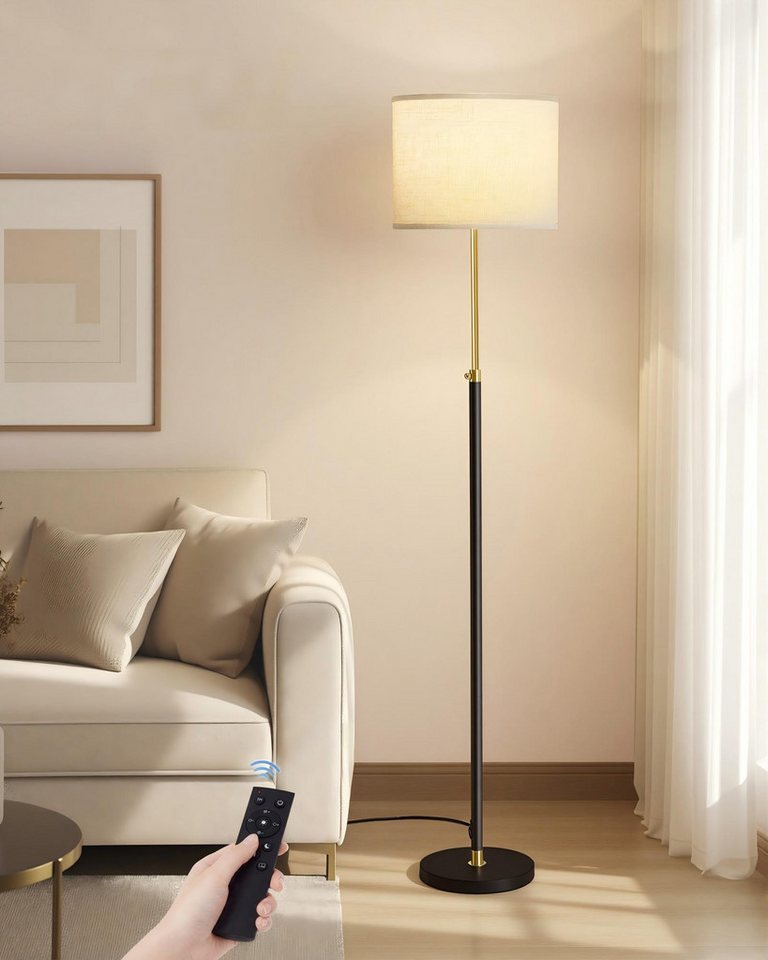 VASAGLE Stehlampe Stehleuchte Standleuchte, Wohnzimmer, 140-170 cm höhenverstellbare Leselampe, dimmbar – Bild 2 von 5