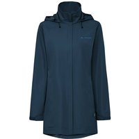 VAUDE Damen-Regen-Parka "Escape" mit separatem Kragen, dark sea uni, Gr. 40