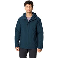 VAUDE Herren-Winter-Regenjacke "Rosemoor II", weitenregulierbare Kapuze, dark sea