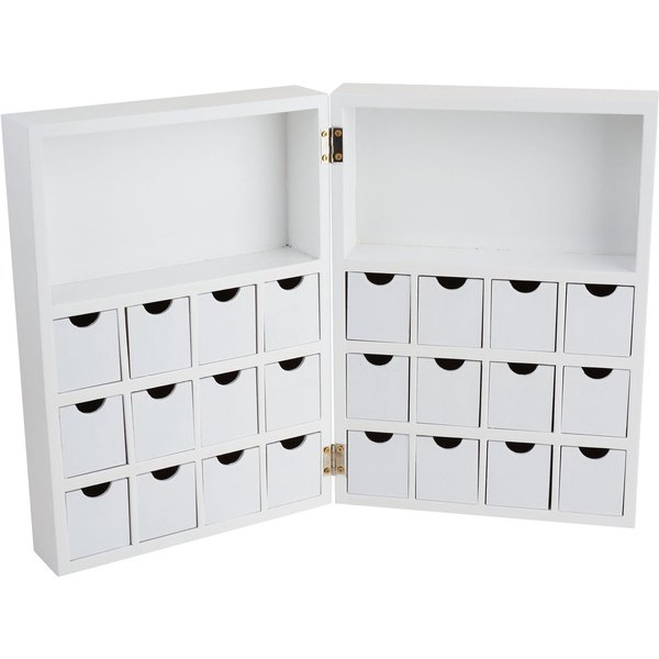 VBS Adventskalender Klappschränkchen, 21,5 cm x 9 cm x 30 cm