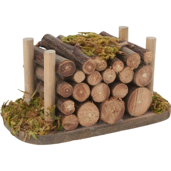 VBS Dekofigur Holzstapel, 8 cm x 4,5 cm