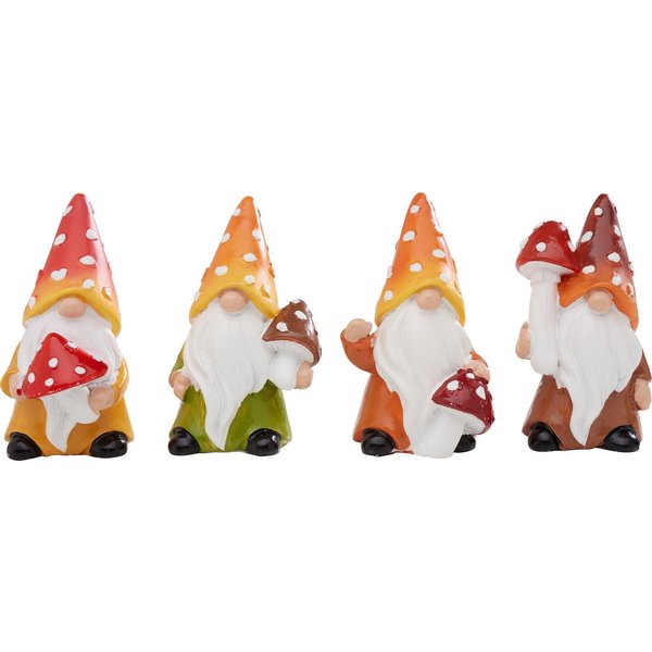 VBS Dekofigur Mini Wichtel Snorre, 4 Stück