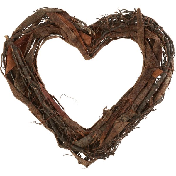 VBS Dekokranz Naturkranz "Herz", 25 cm groß