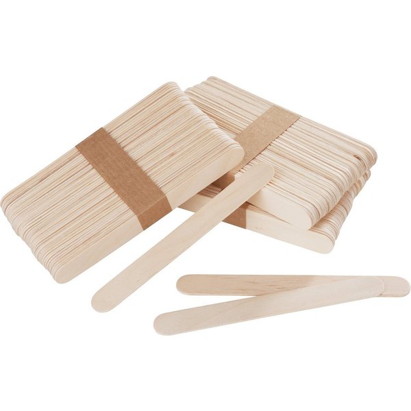 VBS Dekoobjekt Holzstäbchen, 15 cm x 1,6 cm, 15 mm Stärke 150er-Pack