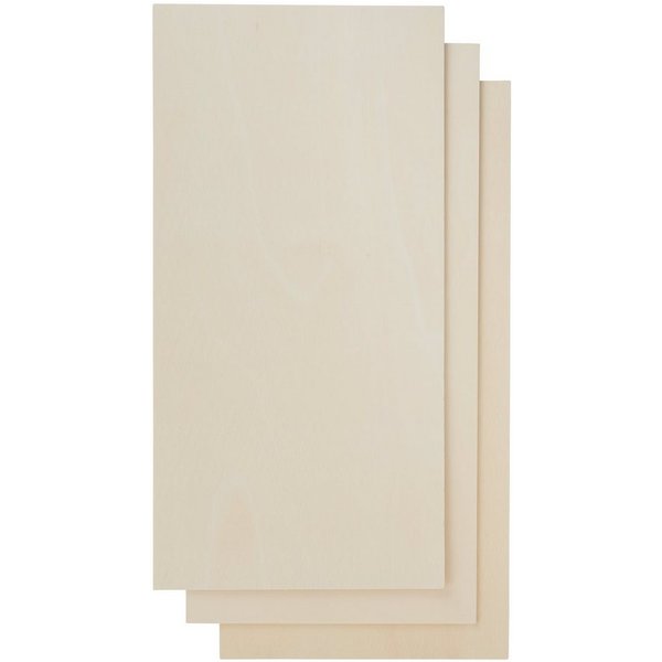 VBS Dekoobjekt Sperrholzplatten, 3 Stück