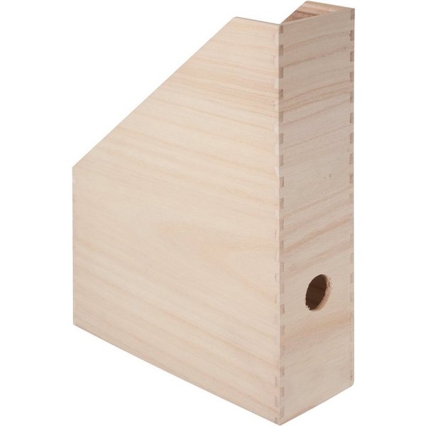 VBS Organizer Holz-Stehsammler, unbehandelt 25x9x32cm