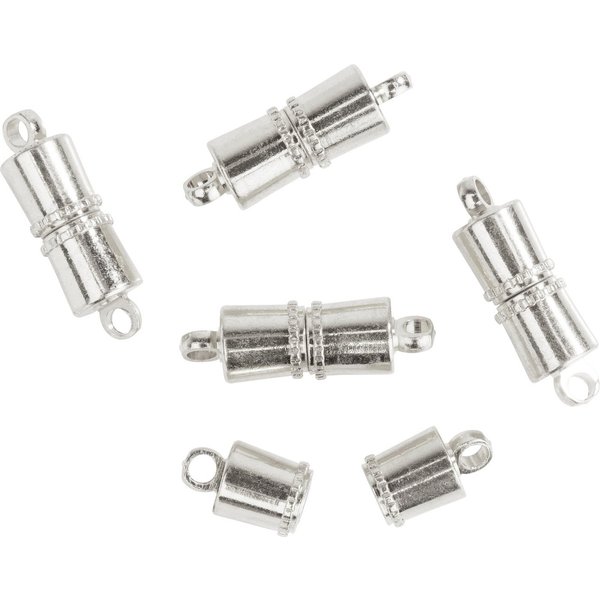VBS Schmuckset Magnet-Verschluss Line, 5 Stk., silberfarben