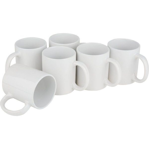 VBS Tasse Basic, Porzellan, Porzellan, 6 Stück