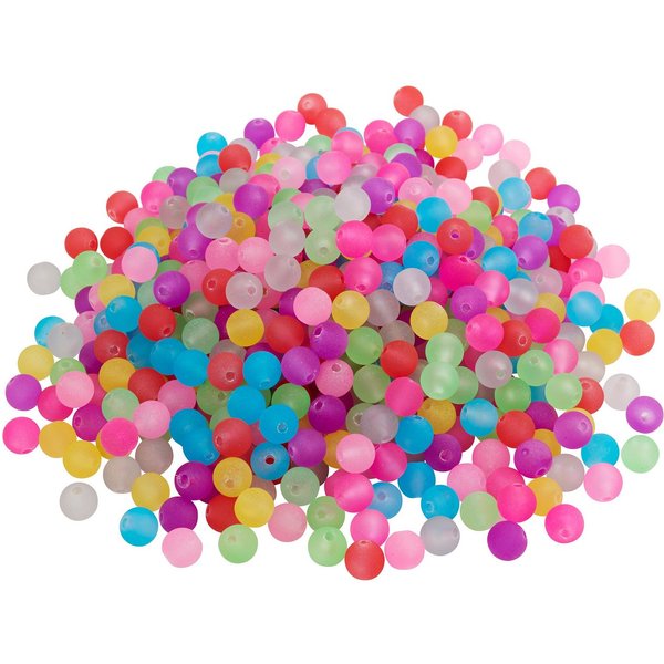 VBS XXL Bastelperlen Frosted, 250 g