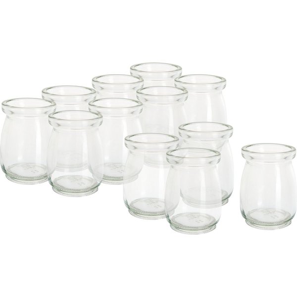 VBS XXL Dekovase Minivasen, 12 Stück, Füllmenge ca. 100 ml