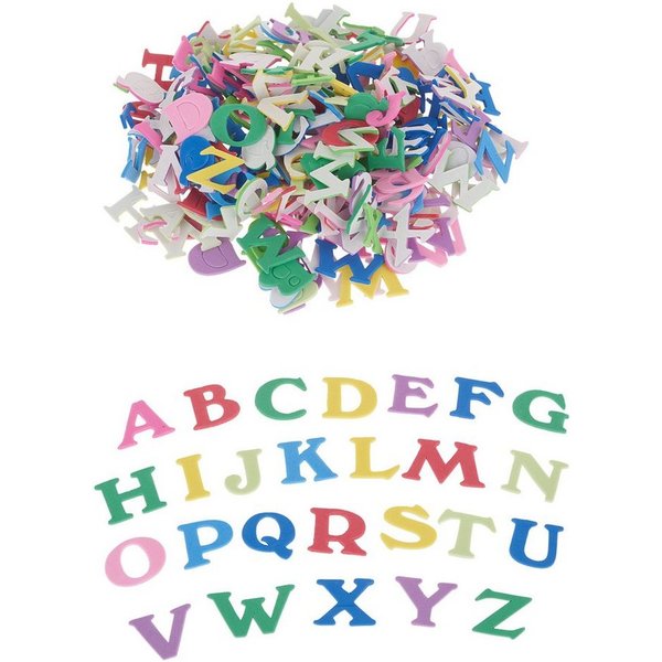 VBS XXL Moosgummi Moosgummi Buchstaben, 200 Stück