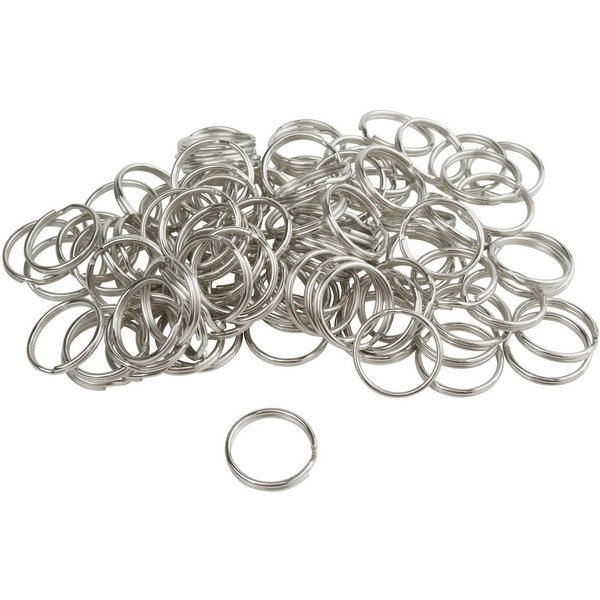 VBS XXL Schmuckset Schlüssel-Spaltringe, 100 Stück, Ø 2cm
