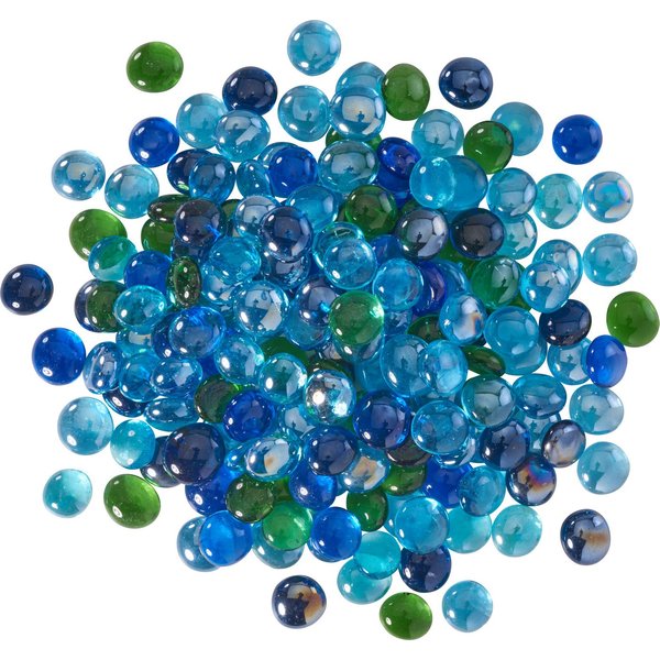 VBS XXL Streudeko Glas-Muggelsteine Bunt, 1 kg