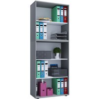 VCM Büroregal Lona, Grau, XXL, ohne Türen
