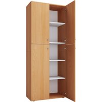 VCM Büroschrank L, Buche, XXL, mit Drehtüren