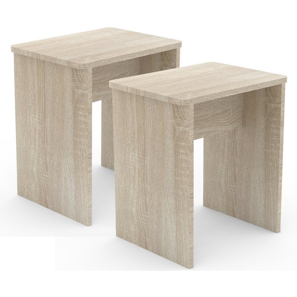 VCM Essgruppe Esal B. 40 x T. 30 x H. 45 cm, (Set, 2-tlg., 2x Hocker)