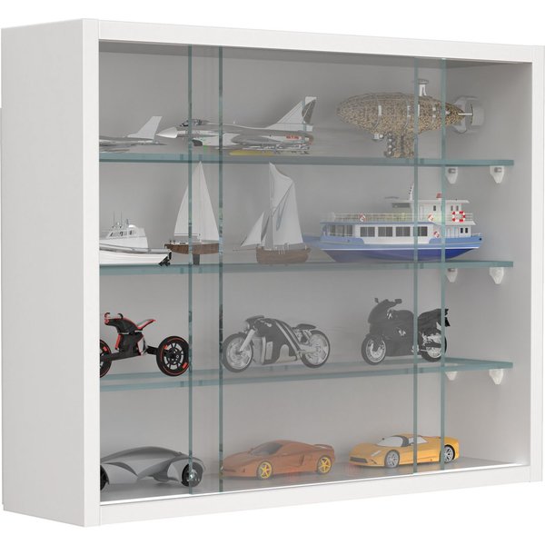 VCM Hängevitrine Drivalo B. 50 x T. 12 x H. 40 cm Präsentation und Aufbewahrung von Sammlerstücken, Wohnzimmer oder Büro