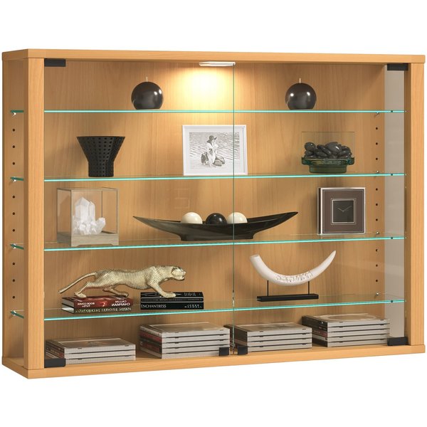 VCM Hängevitrine Vitrosa B. 83 x T. 18 x H. 60 cm Präsentation und Aufbewahrung von Sammlerstücken, Wohnzimmer oder Büro