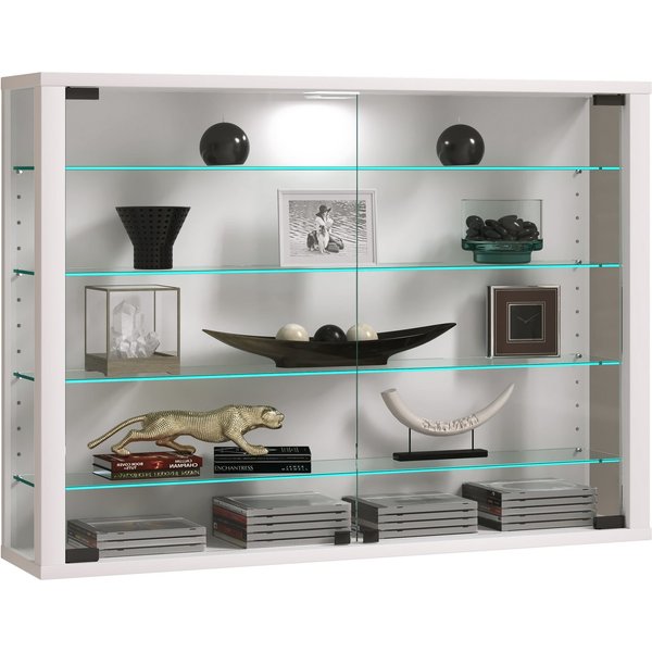 VCM Hängevitrine Vitrosa B. 83 x T. 18 x H. 60 cm Präsentation und Aufbewahrung von Sammlerstücken, Wohnzimmer oder Büro
