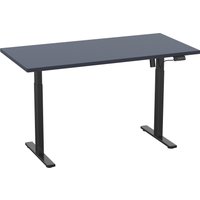 VCM Schreibtisch E-Lona (anthrazit/schwarz, 140 x 50 cm)