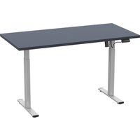 VCM Schreibtisch E-Lona (anthrazit/silber, 110 x 80 cm)