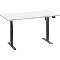 VCM Schreibtisch E-Lona (Weiß/schwarz, 140 x 80 cm)