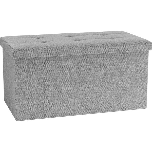 VCM Schuhbank Boxas B. 76 x T. 38 x H. 38 cm, Stoff-Sitztruhe, Kiste für flexiblen Einsatz in allen Wohnräumen
