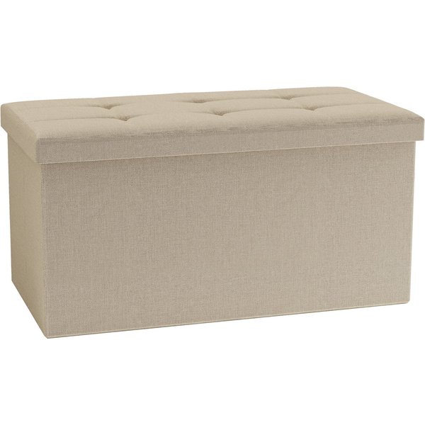 VCM Schuhbank Boxas B. 76 x T. 38 x H. 38 cm, Stoff-Sitztruhe, Kiste für flexiblen Einsatz in allen Wohnräumen