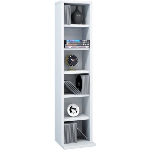 VCM Standregal Elementa Bücherregal B. 21 x T. 20 x H. 92 cm, Freistehendes Regal für Bücher und Deko, für Wohnzimmer und Mediaraum