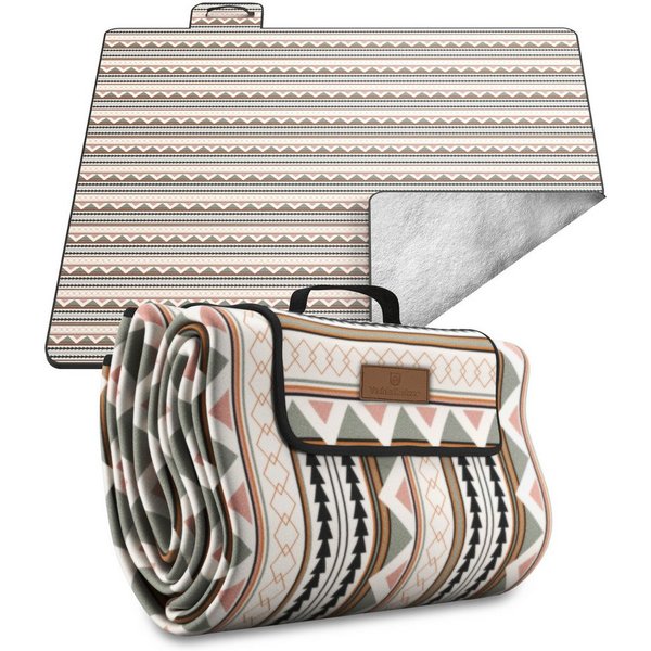 Picknickdecke Stranddecke 2 x 2 m Picknickmatte Isoliert Campingdecke Wasserdicht, Veddelholzer, Outdoor, Camping, Strand, Park, Festival