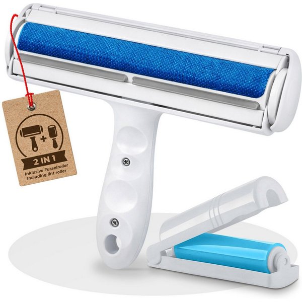 Veddelholzer Tierhaarentferner Tierhaarentferner mit Fusselroller Effektive Haarentfernung, (für Haustierhaare auf Möbeln, Kleidung, Teppichen & Autositzen, 1-t