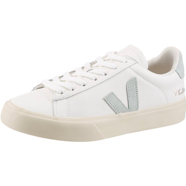 VEJA Campo Sneaker Freizeitschuh, Halbschuh, Schnürer mit pastellfarbenem Kontrastbesatz