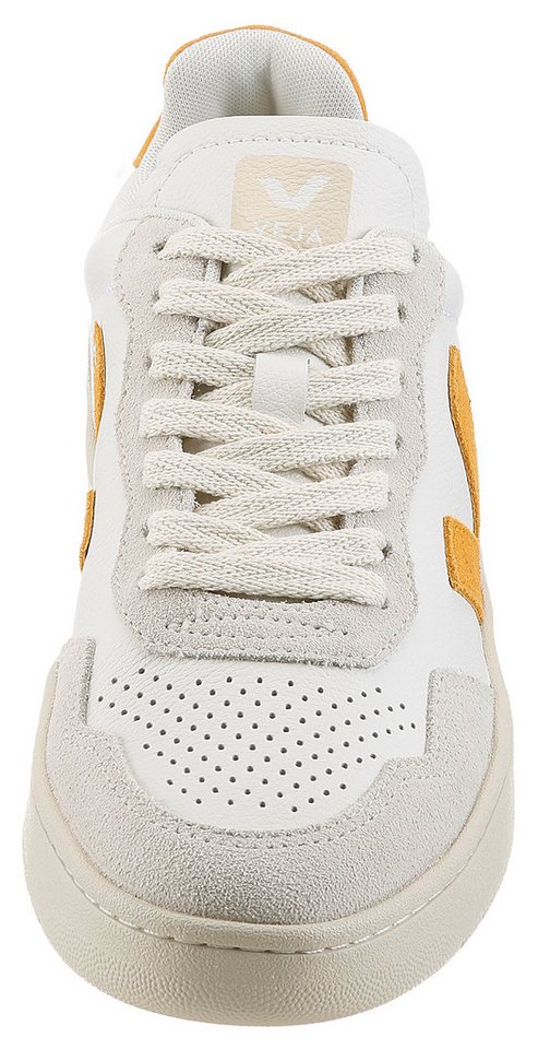 VEJA V-90 Sneaker Freizeitschuh, Halbschuh, Schnürschuh mit farbenfrohen Kontrastbesatz – Bild 4 von 5