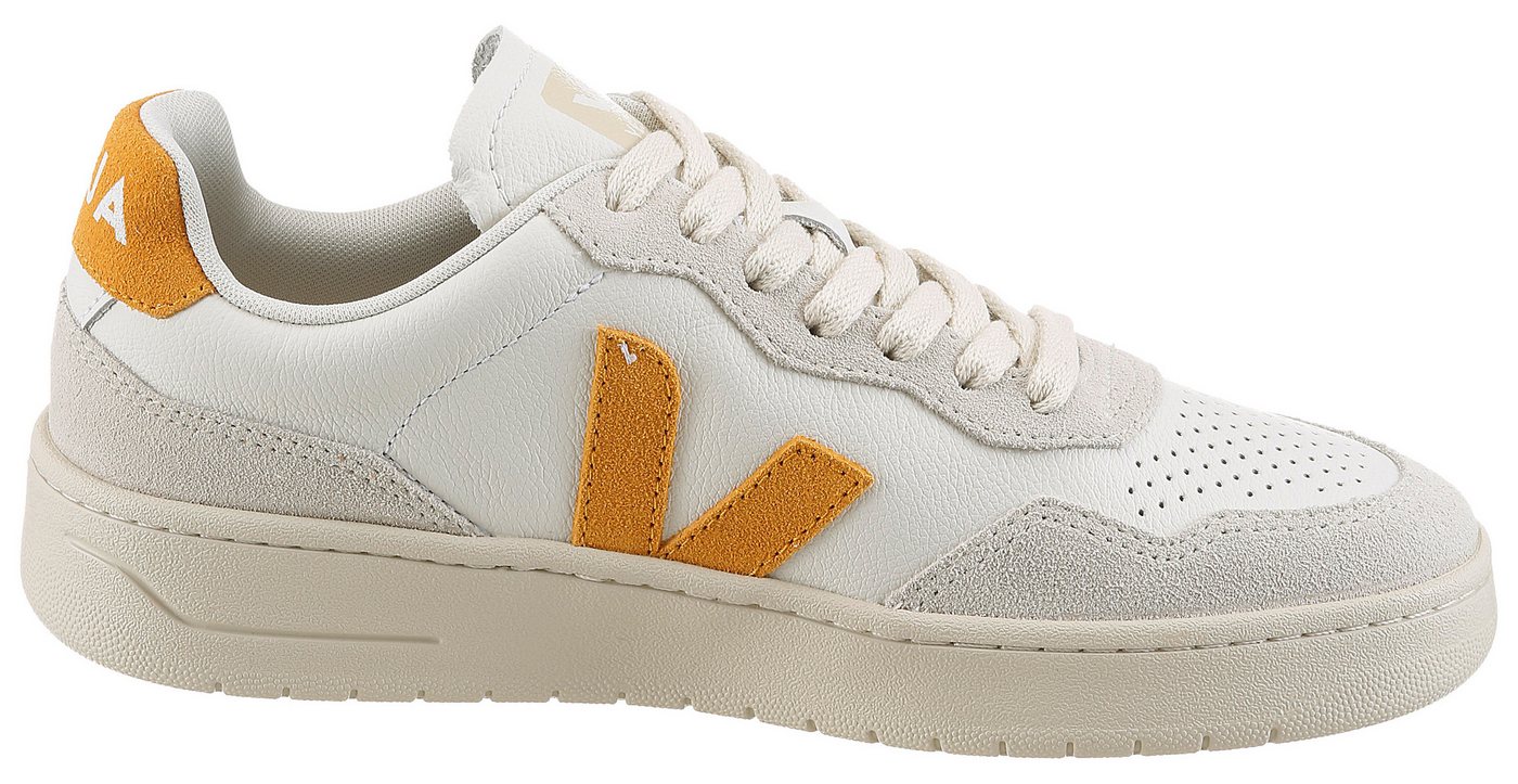 VEJA V-90 Sneaker Freizeitschuh, Halbschuh, Schnürschuh mit farbenfrohen Kontrastbesatz – Bild 5 von 5