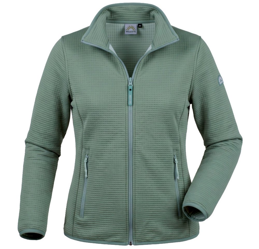 Veleste Sweatjacke Lise Freizeitjacke mit Waffelstruktur leicht und atmungsaktiv, schnelltrocknend – Bild 2 von 5
