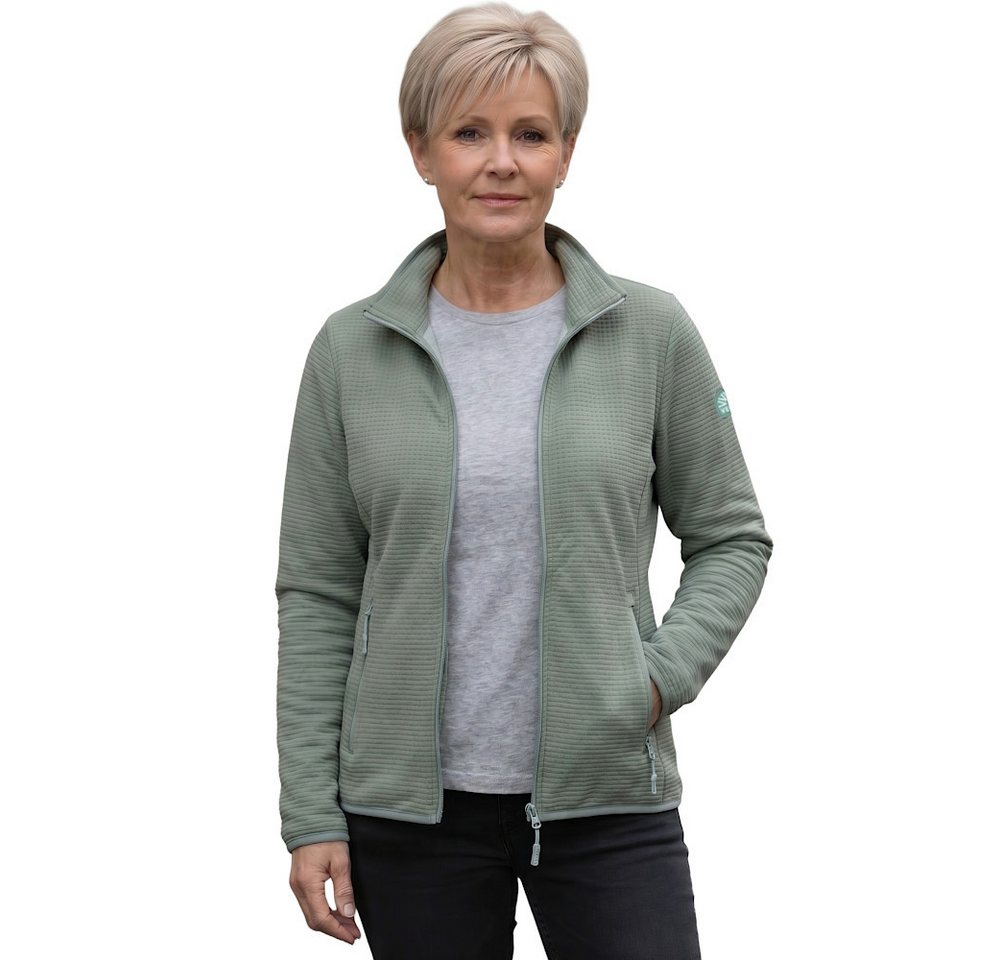 Veleste Sweatjacke Lise Freizeitjacke mit Waffelstruktur leicht und atmungsaktiv, schnelltrocknend – Bild 4 von 5