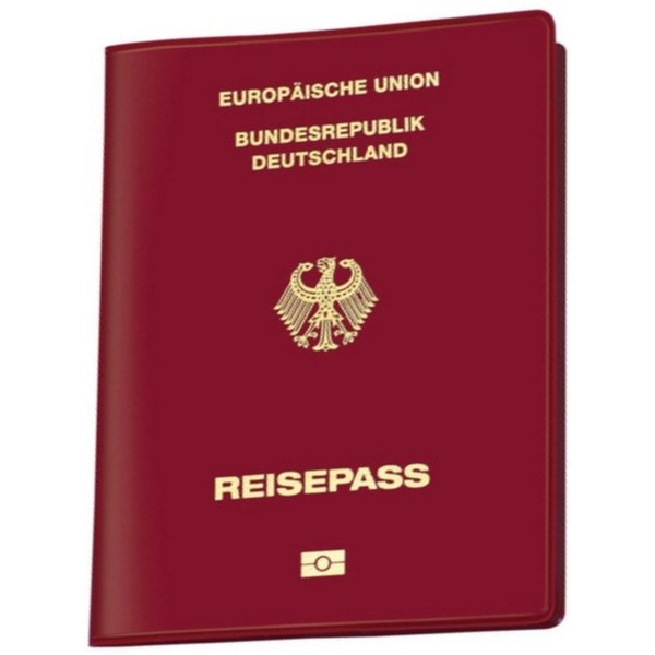 VELOFLEX Schreibgeräteetui Reisepasshülle Document Safe mit Abschirmfolie 100x135mm rot transpare