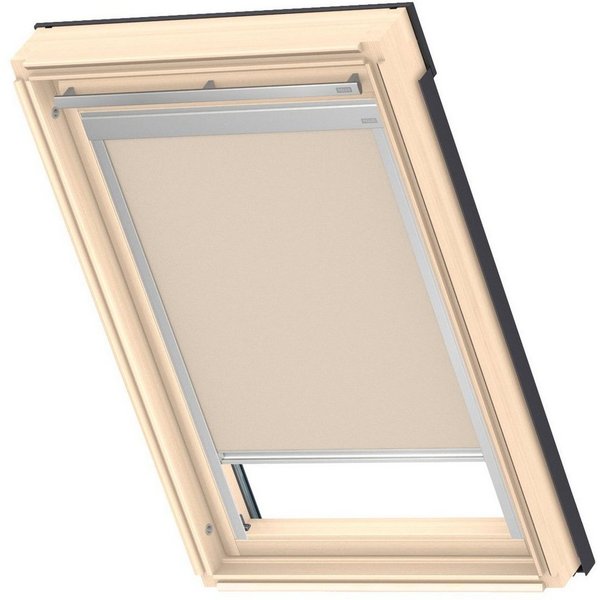 Verdunklungsrollo DBL M06 4230, VELUX, verdunkelnd, ohne Bohren, in Führungsschienen, VELUX »Pick & Click!«, alufarbene Führungsschienen & Griffleiste